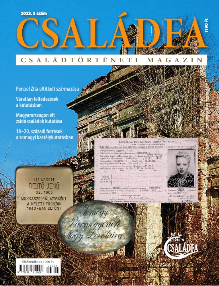 Nyomtatásban is megjelent a Családfa Magazin 2023. évi 3. száma
