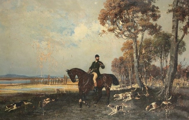 Pállik Béla: Falkavadászat, 1880